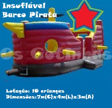Insuflável Barco Pirata