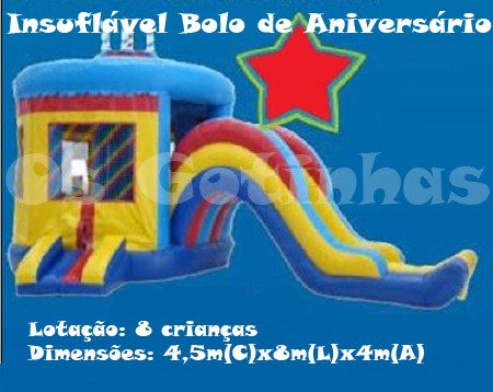 Insuflável Bolo de Aniversário
